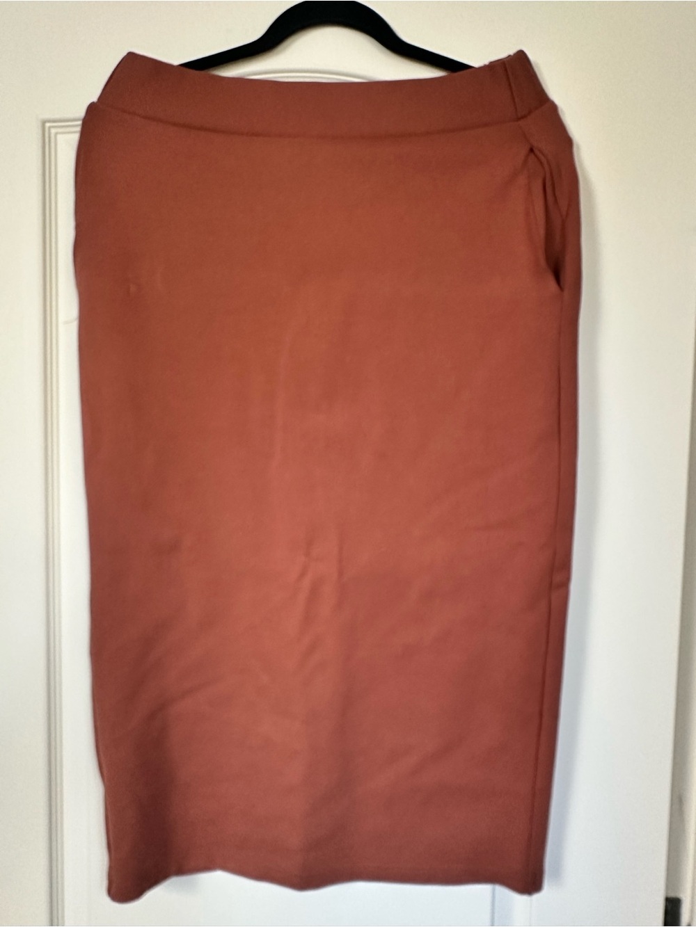 Smash + Tess Pencil Skirt in Rusty Terracotta
